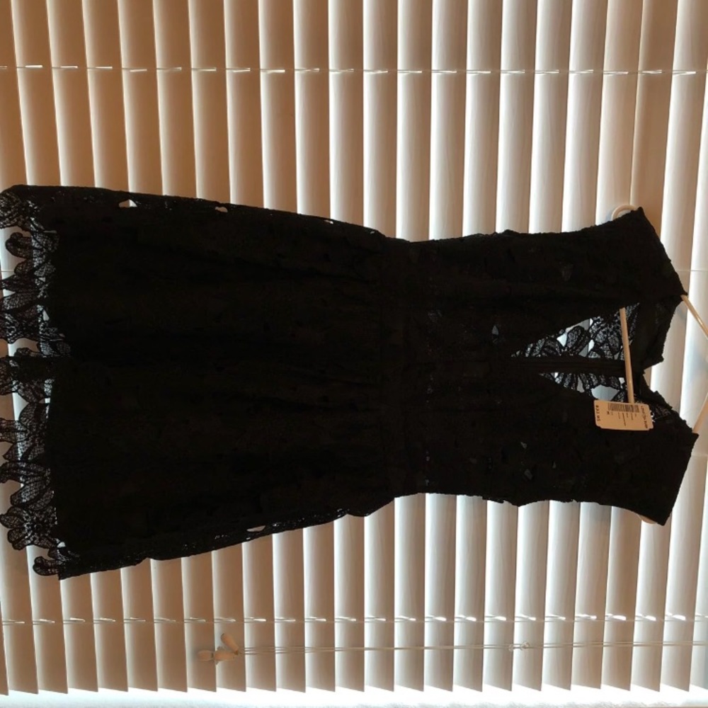 Lace black dress